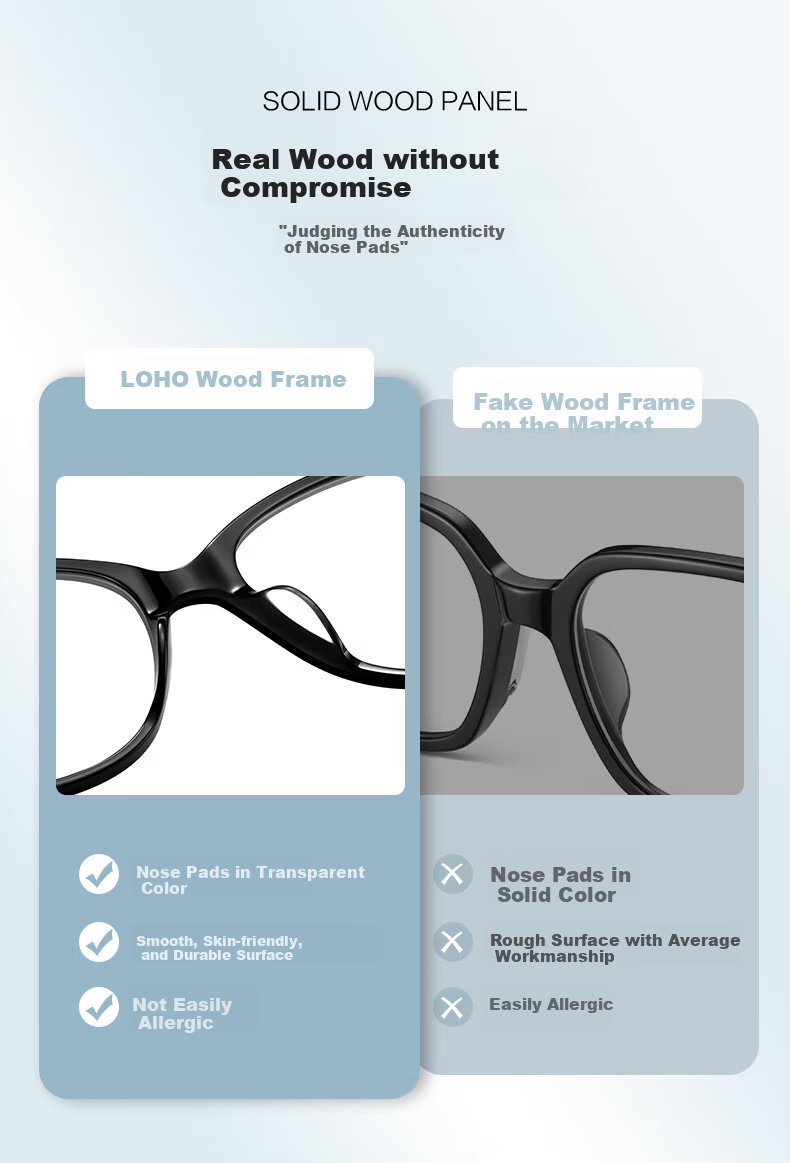 LOHO Cat Eye Glasses for Women with Myopia, Anti-Blue Light, Luxurious Feel, Ultra-Light, Bare-Faced Look, Prescription Available 5