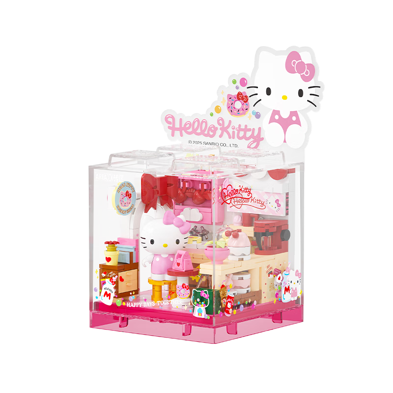 AREA-X Brick Area Sanrio Series Trendy Building Block Toys Hello Kitty Bestselling BOX Four-Piece Set