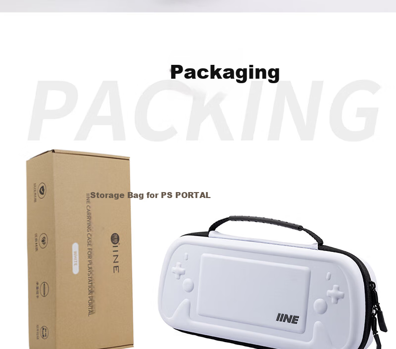 Liangzhi [IINE] PlayStation Portal Storage Bag, Shockproof And Pressure-Resistant, PS5 Streaming Handheld Protective Case, PS5 Game Accessories, L917 13