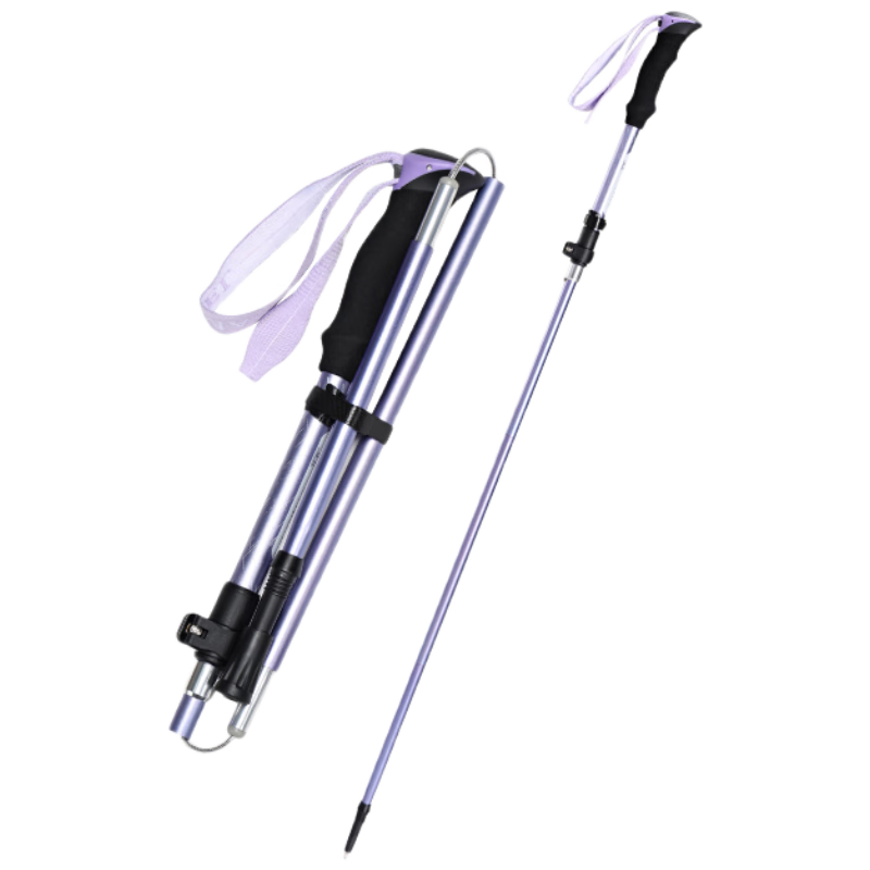 CAMEL Outdoor Hiking Pole Lightweight Foldable Aluminum Alloy Walking Stick Trekking Equipment Elderly Anti-Slip Cane P672