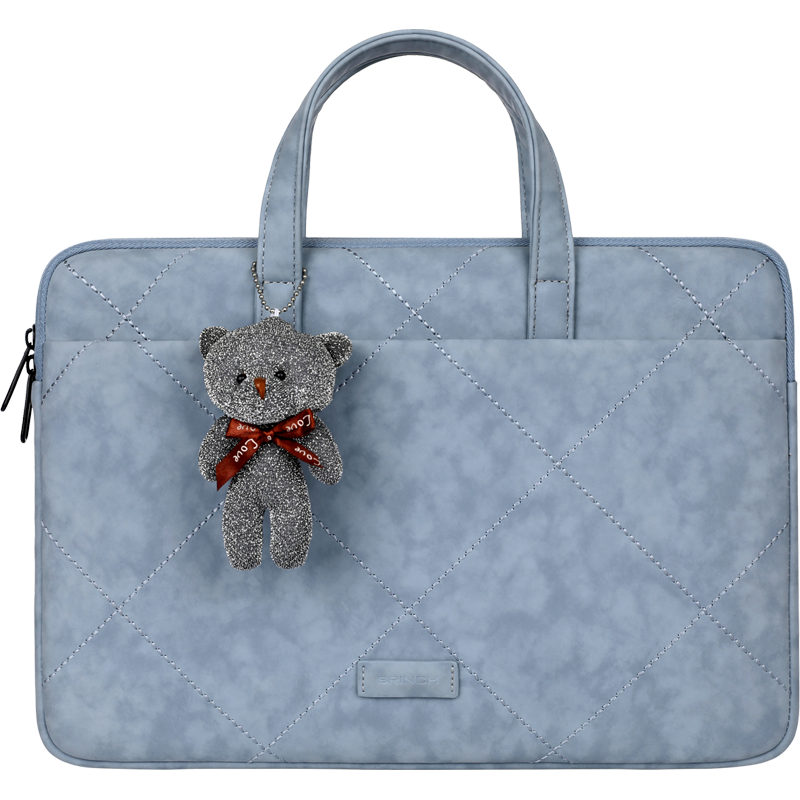 BRINCH Laptop Bag for Women, 15.6-Inch Business Commute Simple Style Suitable for Apple Huawei Laptops
