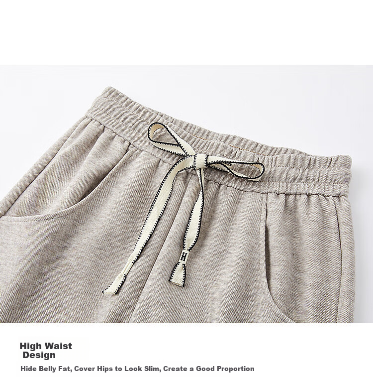 DME "Pear-shaped Casual Wear" Winter Cloud Comfort High Waist Drawstring Elastic Bend Knife Pants Elasticity Cover Meat Casual Pants for Women 4