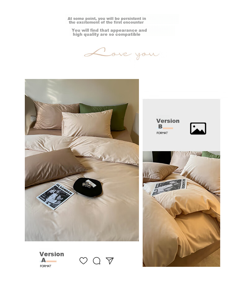 CROWN Duvet Cover, Single Piece, Pure Cotton 100%, Class A All-Cotton Bedding, for Student Dormitory, Double Bed, 1.5/1.8 Meters Wide 2