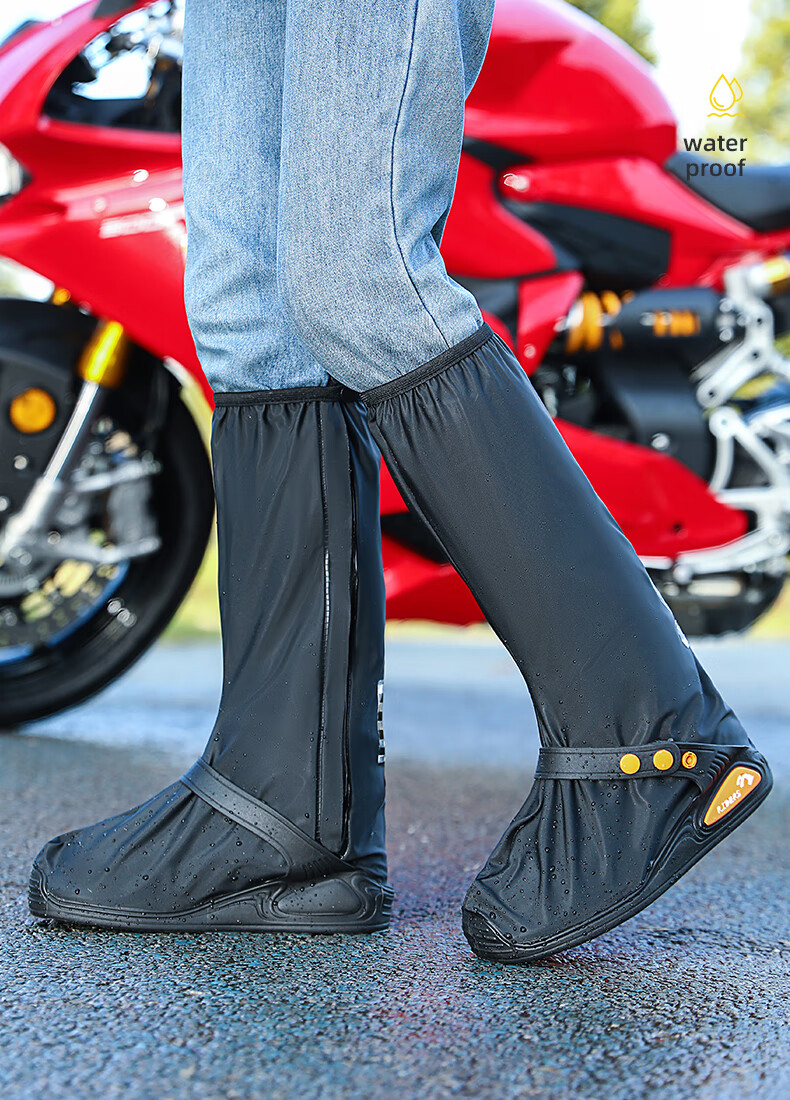 ENGMARSS Tall Rain Boots for Adults, Waterproof Non-Slip Rain Shoes for Men And Women, Student Water Shoes XL (Suitable for Sizes 43-45) 1