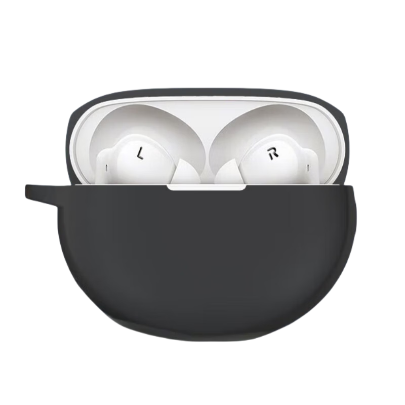 ESCASE Protective Case for OPPO Enco Air4i Wireless Bluetooth Earphones, Shockproof, Dustproof, Silicone, Unisex, Anti-Stain, Wear-Resistant, Black