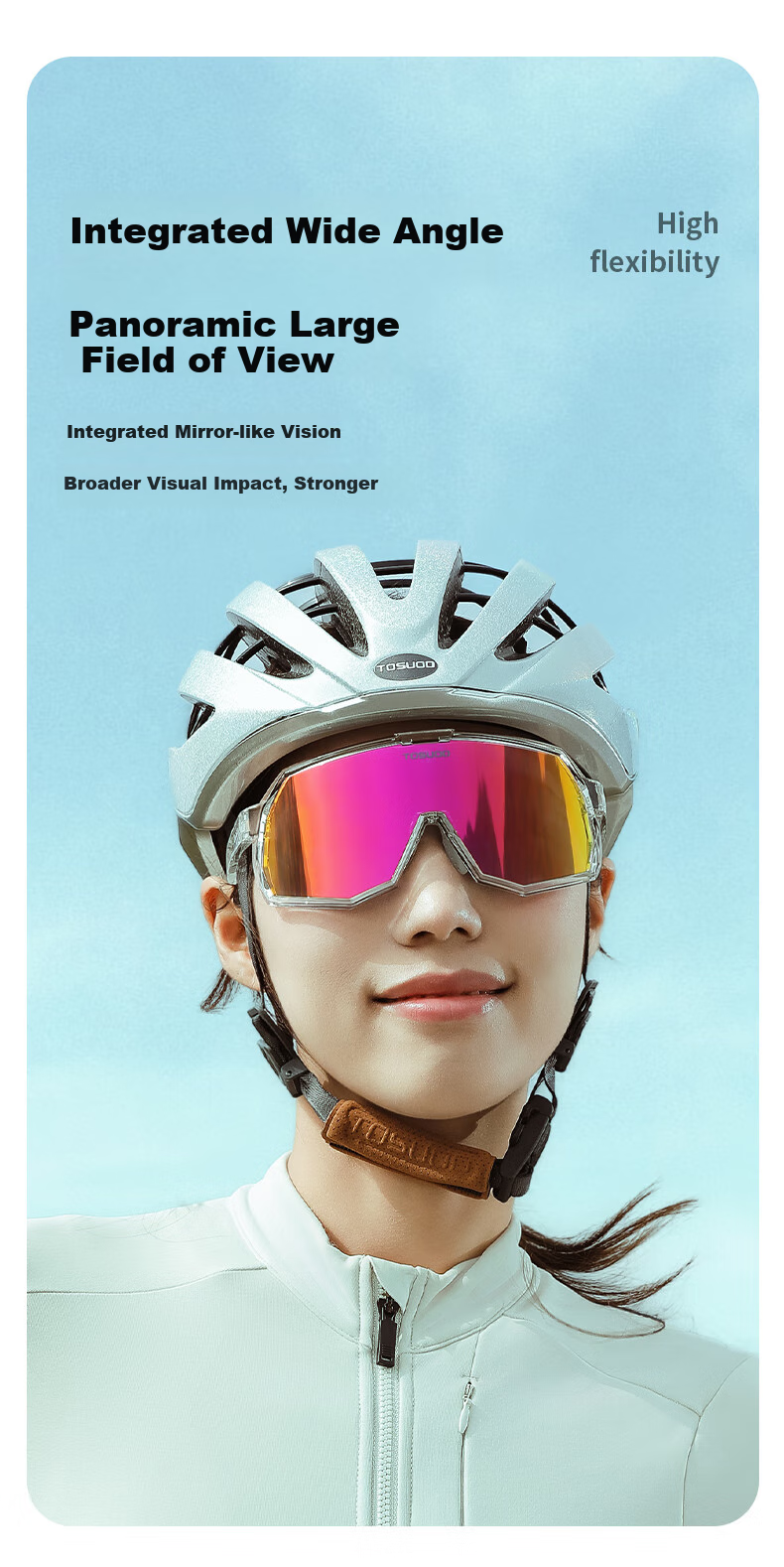 Tasiduizhang Bicycle Sports Cycling Glasses, Mountain And Road Bike Hiking Outdoor Windproof Transparent Photochromic Sunglasses 7