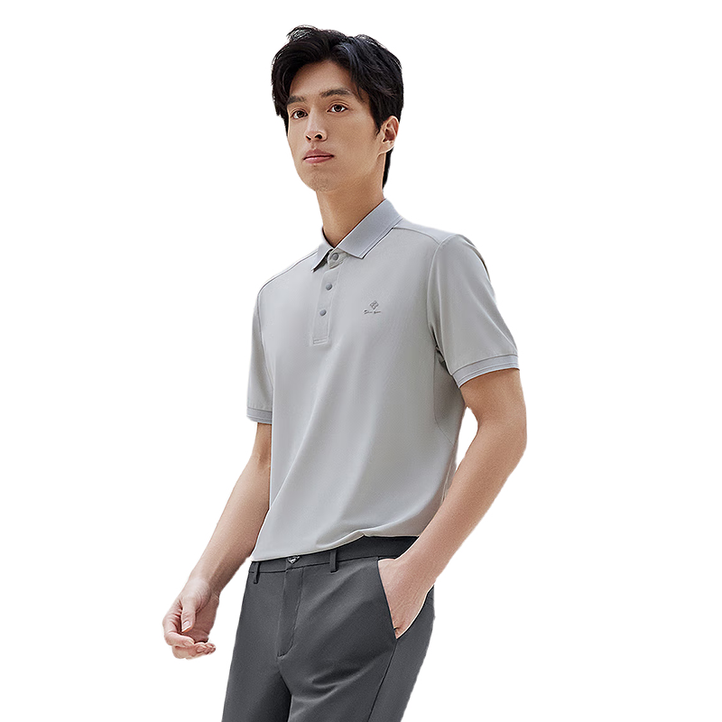 Hodo Ice Skin Ice Silk Short Sleeve Polo Shirt Strong Cooling Antibacterial Stretch Collar T-Shirt