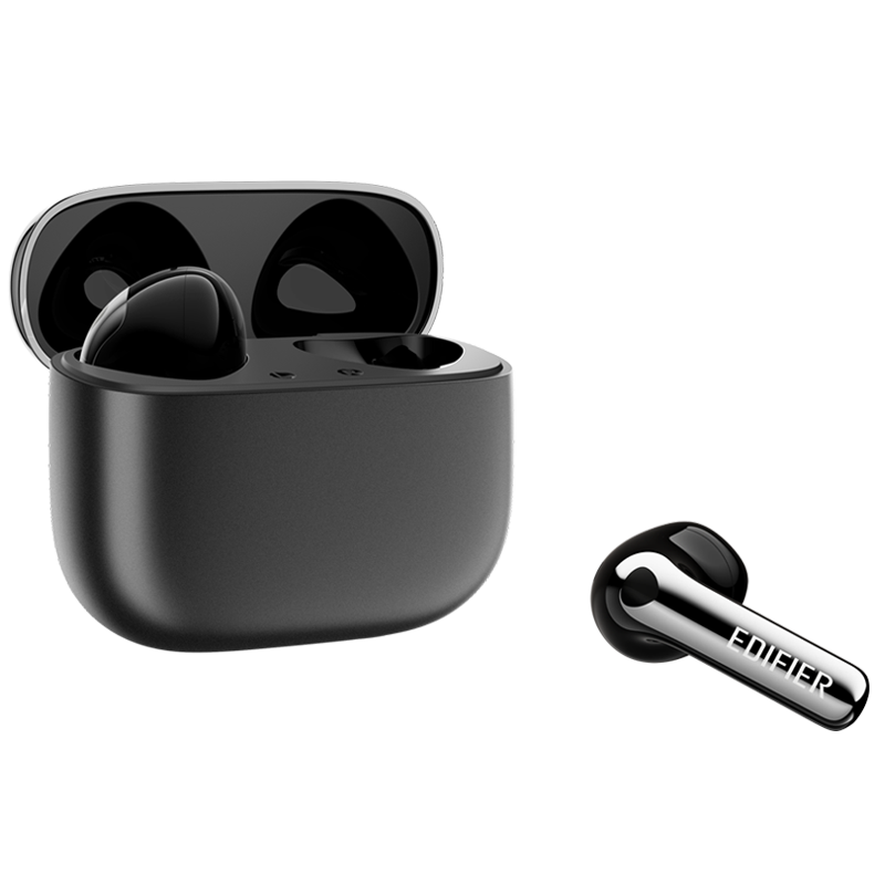 EDIFIER Lolli ANC Semi In-Ear Noise-Cancelling Bluetooth Headphones, Translation Earphones, Translation Device, Compatible with Apple, Huawei, Xiaomi, OPPO Phones, Starry Black, Graduation Gift