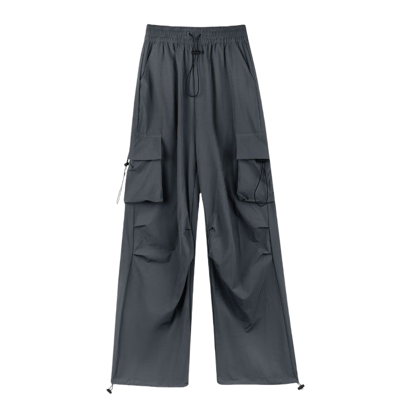 LangSha Women's Cargo Pants, Spring And Autumn 2025 New Style, American Two-Way Wear, High-Waisted Tactical Pants, Outdoor Hiking Sports Trousers
