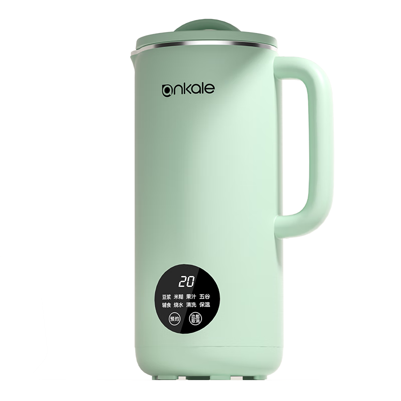 Ankale Blender, No Coating, Home Small Mini 2-3 Person Soy Milk Maker, Fully Automatic No-Cooking Multi-Grain Quiet No-Soak No-Filtration Food Processor Juicer AJL-PB10E