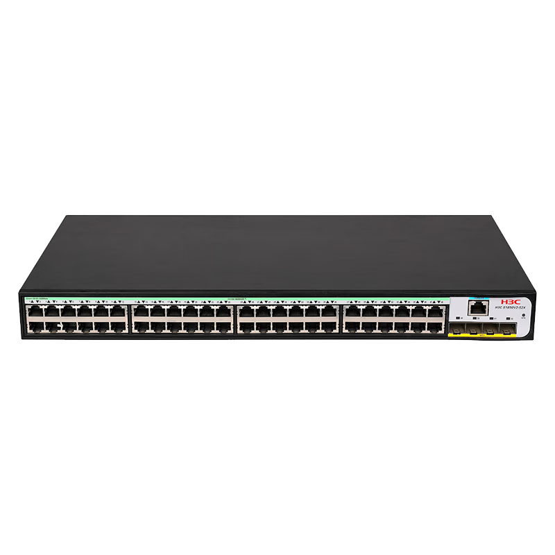 H3C S1850V2-52X, 48 Gigabit Ethernet Ports + 40000 Gigabit Fiber Optic Ports, Strong Layer 2 Web-Managed Enterprise-Grade Network Switch, 10 Gigabit Upstream/IPv6/Link Aggregatio