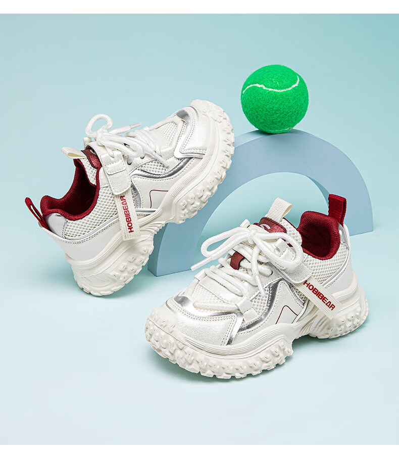 HOBIBEAR Kids Sandals Summer Lightweight Breathable Running Shoes for Boys and Girls 3021 Silver Size 35 13