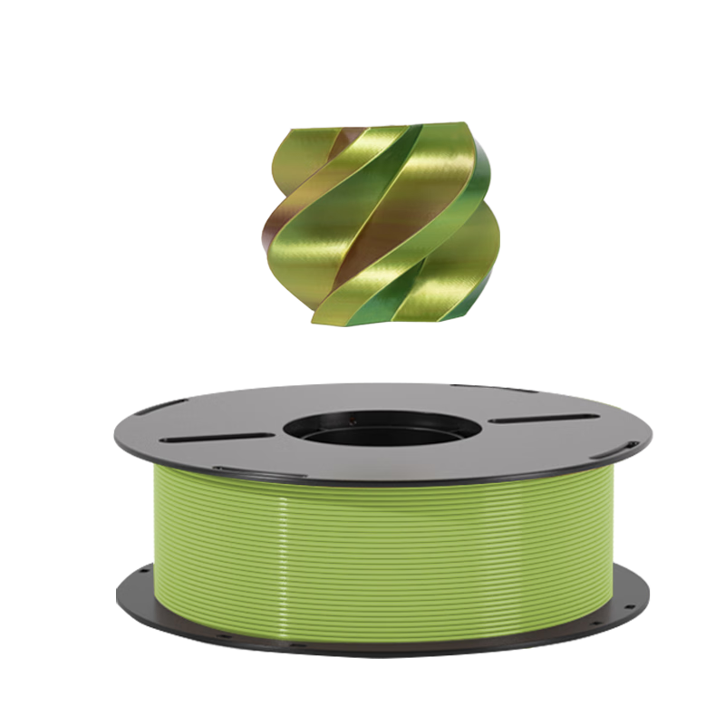 INNCLOUD 3D Printing Filament Silk Three-Color Gradient PLA Suitable for Tuozhu/InnoD3d/Aileku/Zongwei Cube/Jiguang Erwa Printers Spool Red Yellow Green 1kg