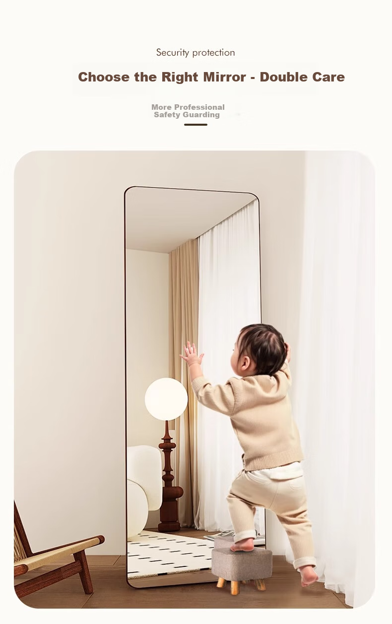 Qiyinge Solid Wood Full-Length Mirror, Floor-Standing Mirror for Home Use, Bedroom Dressing Mirror for Women, Fitting Room Mirror for Clothing Stores, Wall-Mounted Large Mirror 3