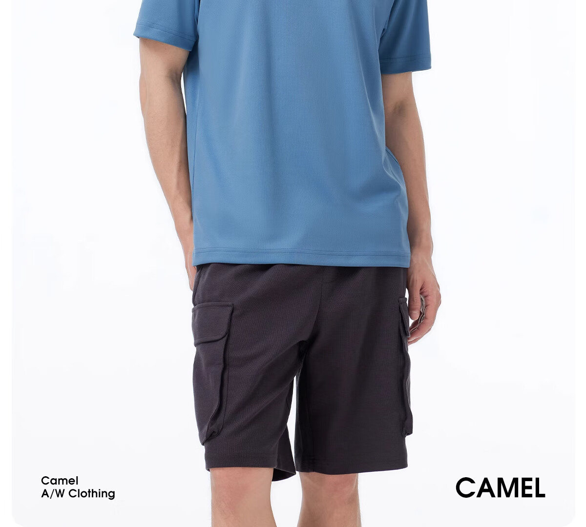 CAMEL Women's Quick-Dry Short-Sleeve T-Shirt, Lightweight Summer Round Neck Breathable Sweat-Wicking Running Fitness Sports Casual Top M 2