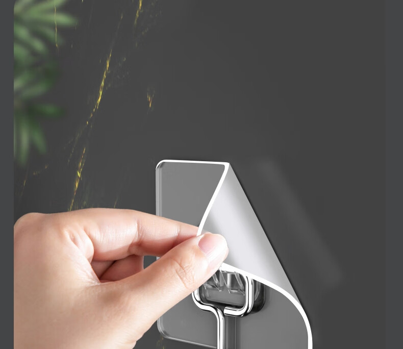 Bingyou Large Hooks, Adhesive Hooks, Pack of 10, Strong And Traceless, Extra Large, for Kitchen And Bathroom, No Drilling Or Nailing Required, Door-Back Coat Hangers 18