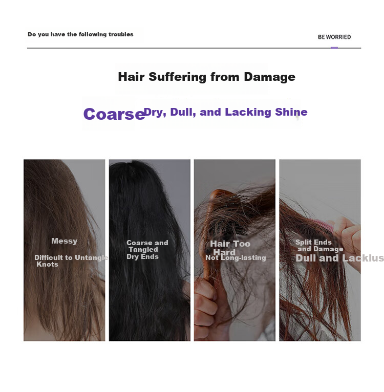 GUGE [Steam Straightening Comb] German Straightening Comb, Gentle on Hair, Dual-Use for Straight And Curly Hair, Bangs And High Crown, Hair Volumizing Tool, Hair Comb, Birthday Gift for Wome 3