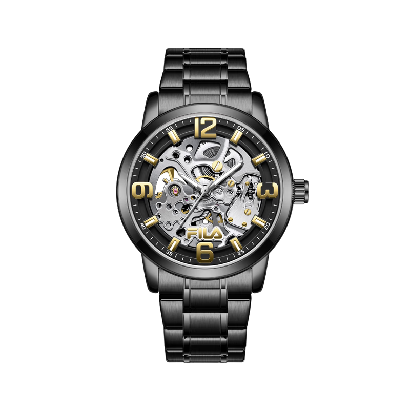 FILA Fashion Cool Mechanical Watch Trendy High School Student Mechanical Style Wristwatch 6643 Back-to-School Gift