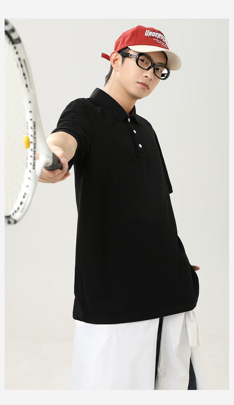 GENIOLAMODE Semir Group Men's Polo Shirt Short Sleeve Summer New Casual Quick-Dry Breathable Light Business Collar T-Shirt 19