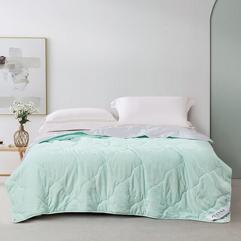 FUANNA Cooling Quilt 60S Tencel Summer Quilt Machine Washable Air Conditioning Quilt Single 152x210cm 1
