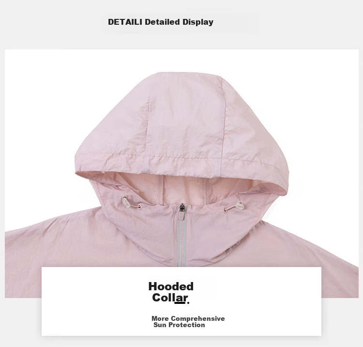 Pioneer Camp Sun Protection Clothing for Women, Summer Outdoor UPF50 Cool-Feeling Breathable Lightweight Sportswear Skin Coat Jacket, Milk White, M 13
