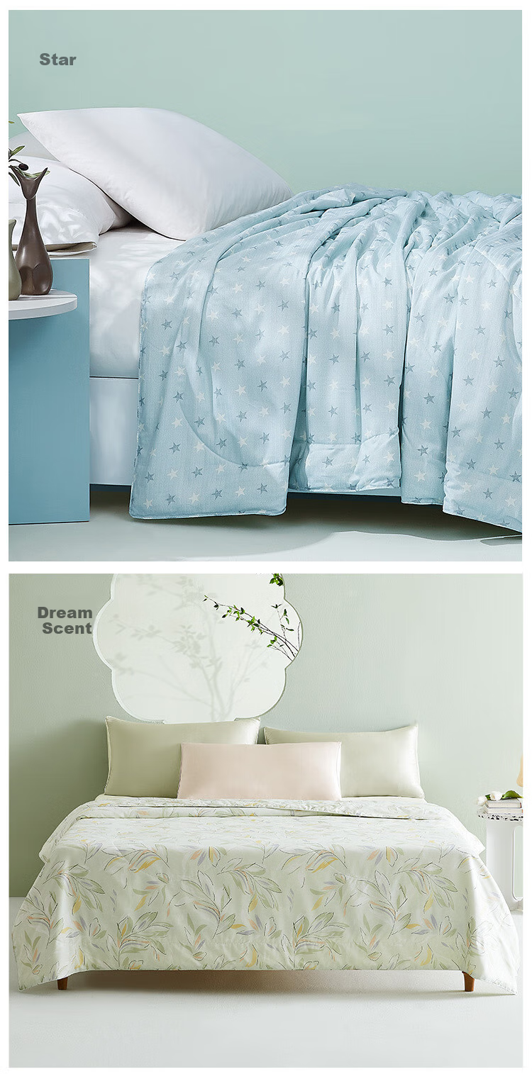 Ciyun Washable Silk Spring And Summer Quilt, 100% Natural Silk Cotton Air Conditioning Comforter, 150*210cm, Heartwarming 12