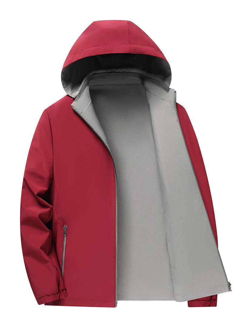 FIRS Reversible Men's Jacket Spring Autumn Business Casual Workwear New Detachable Hood Short Coat 8