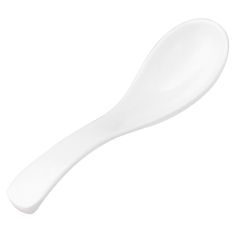 JOBO A8 Melamine Soup Spoons Set of 20, 14.5cm Small Soup Spoons with Anti-Slip Hook for Fast Food