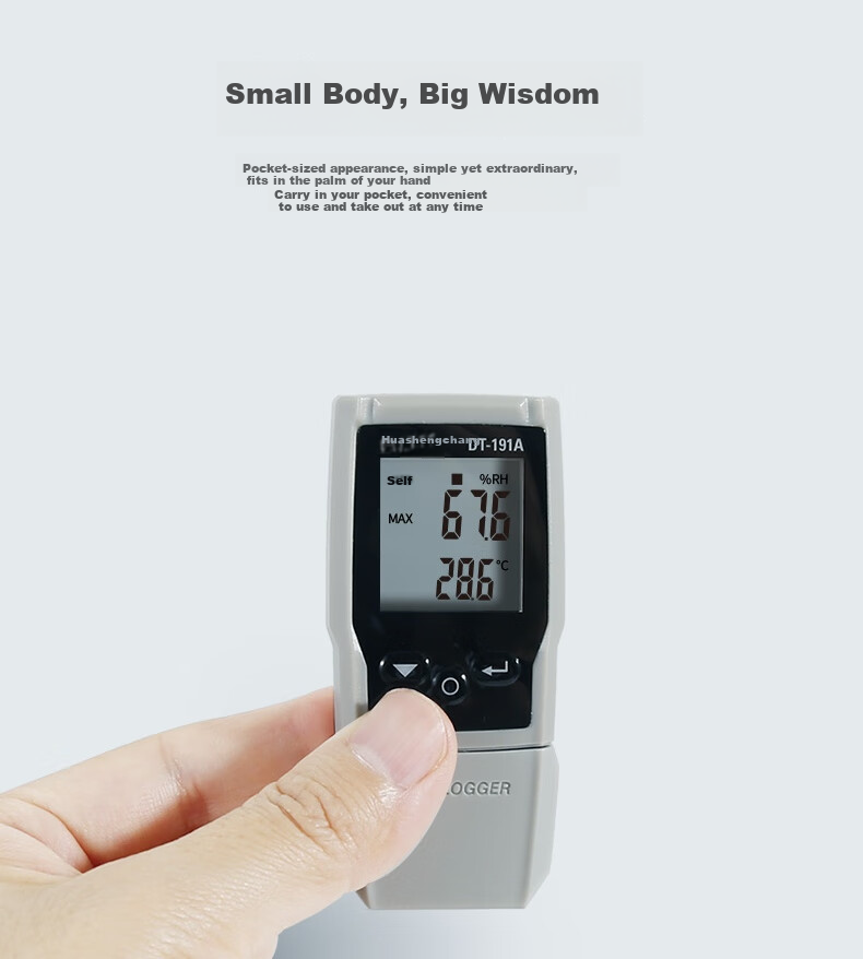 CEM DT-191A Digital Thermometer And Hygrometer, High-Precision Laboratory Temperature And Humidity Recorder with Software Data Reporting Functio 9
