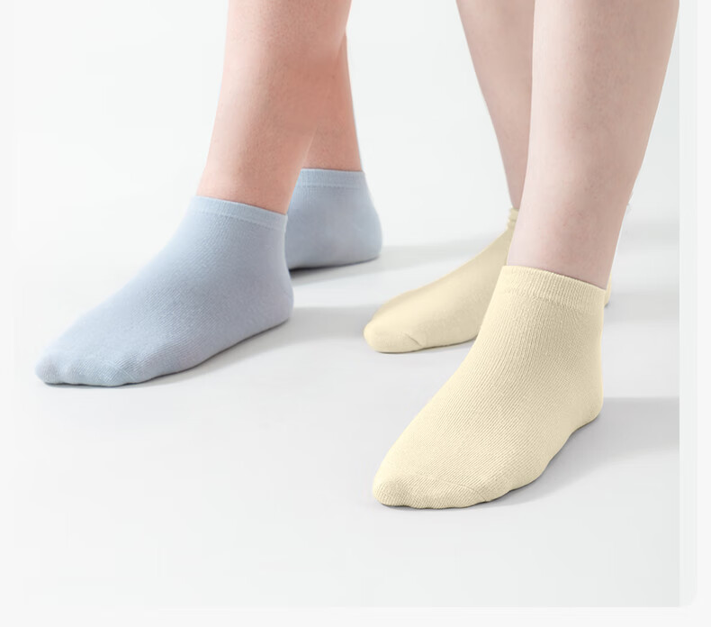BaanShi Disposable Women's Socks Summer Antibacterial Deodorant Cotton Socks Travel All-Season Sweat-Absorbing Breathable Sports Socks 10 Pairs Colorful 1