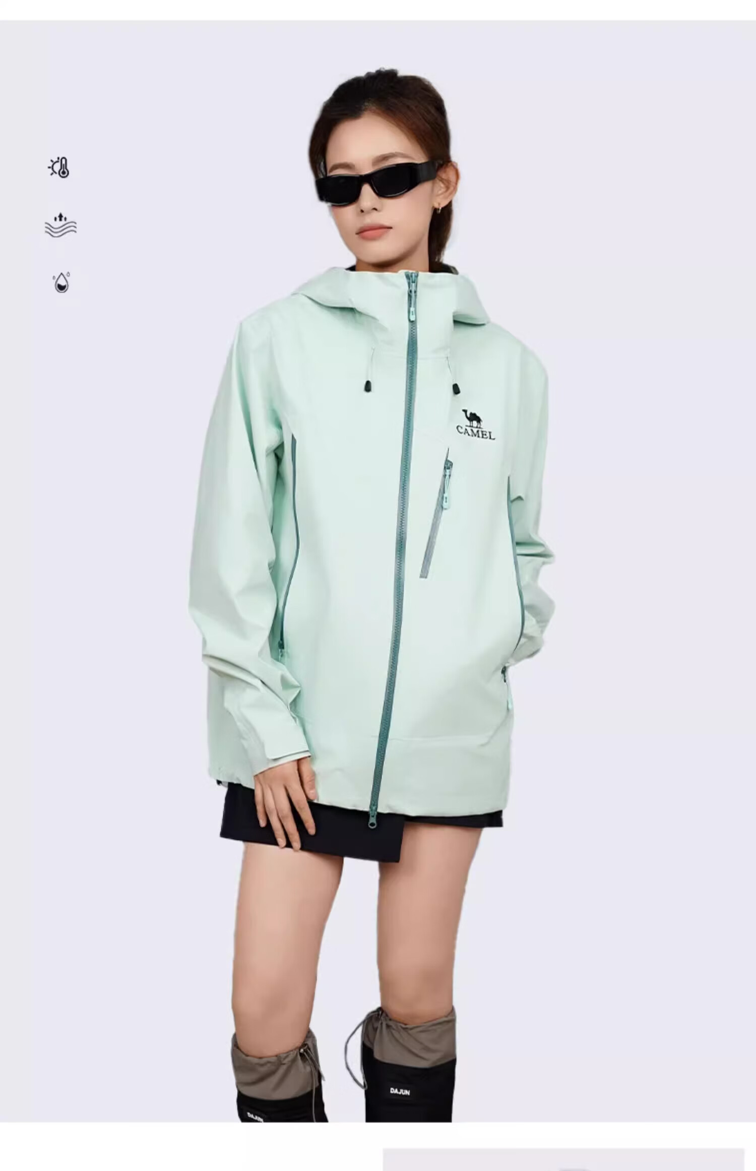 CAMEL [King Armor] Linyue Softshell Jacket Spring Summer New Professional Hard Shell Euro-Tech Windbreaker S 20