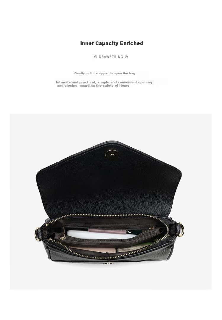 Aiqinghai Leather Handbag, Women's Crossbody Bag, Shoulder Phone Bag, Light Luxury Brand, Birthday And Mother's Day Gift, Practical Present for Mom 5