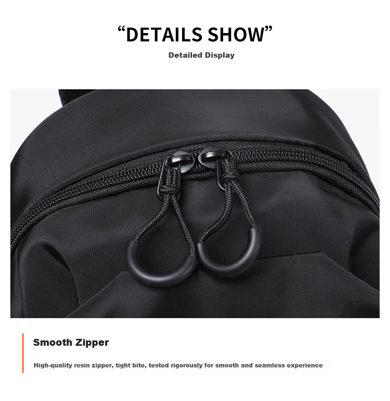 Viney Men's Bag, Fashionable Crossbody Bag, Korean-Style Versatile Shoulder Bag, Simple Oxford Cloth Travel Backpack, Trendy Sports Brand 10