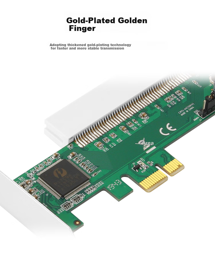 MOGE PCIE X1 to PCI Expansion Card, Small Slot PCI-E to Large Slot PCI Adapter Card, Jinshui Card Adapter MC2235 3