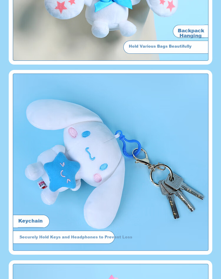 Cinnamoroll Sanrio Plush Pillow Doll New Year Valentine's Day Gift for Girlfriend Birthday Premium Niche 13