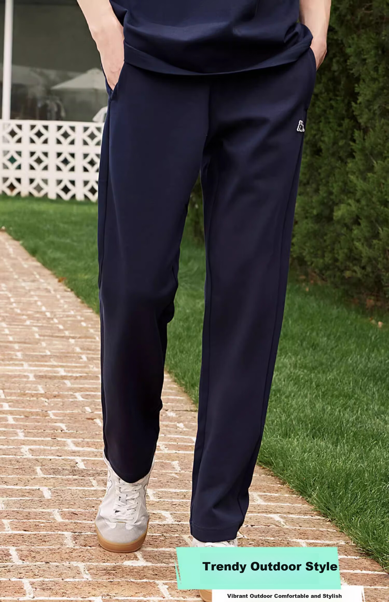 Kappa Men's Back-To Knitted Sweatpants, Spring And Autumn New Casual Joggers for Men, KPGGAAK01D 2