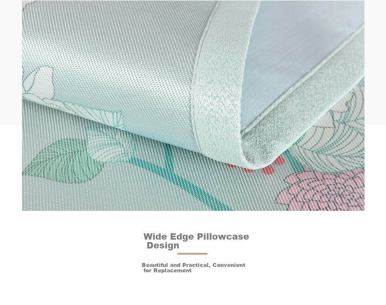 Hengyuanxiang Ice Silk Rattan Pillowcase, Summer Cooling Mat Pillowcase, Double Pillow Cover, Set of Two 14