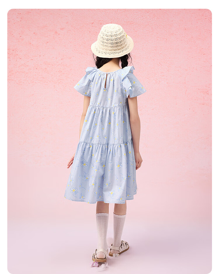 BALABALA Girls Dress Children's Summer 2025 Sweet A-Line Skirt for Big Kids 208225111017 10