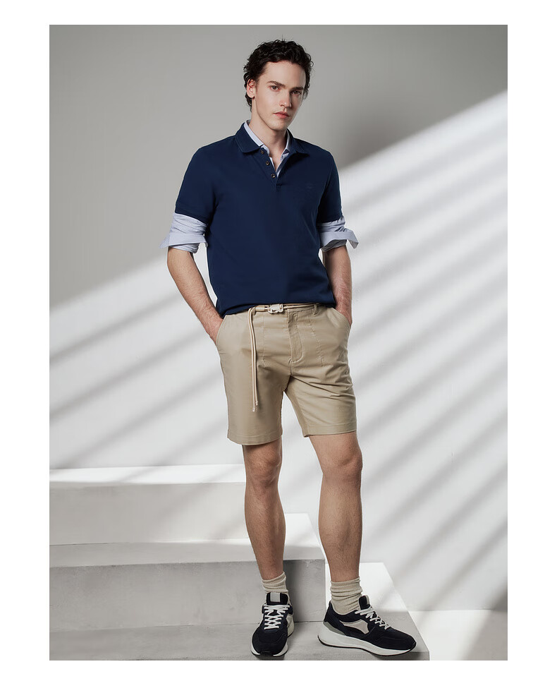G2000 Pique Comfortable Skin-Friendly Spring Summer Men's Printed Logo Polo Shirt Dark Blue 2XL 13