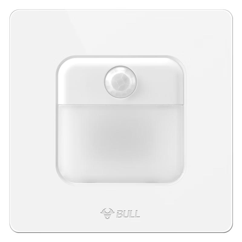 BULL G12 Series Footlight Human Body Sensor Footlight 86-Type Concealed Panel G12D123 Ivory White