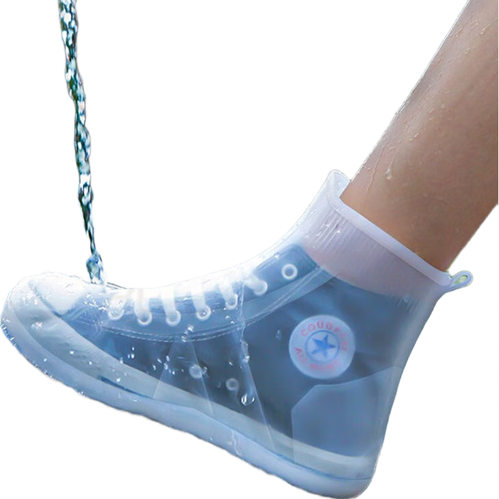 BWNK Waterproof Shoe Covers for Men And Women, Thick Non-Slip Wear-Resistant Shoe Covers for Adults, Size L