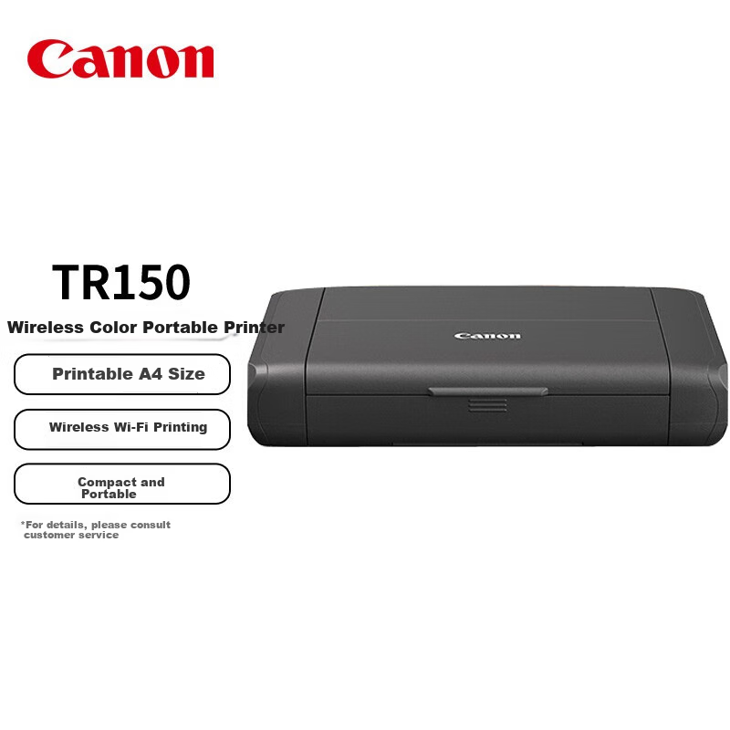 Jianeng (Canon) TR150 A4 Portable Inkjet Printer, Wireless Mobile Office And Home Printer, Upgraded Version of IP110