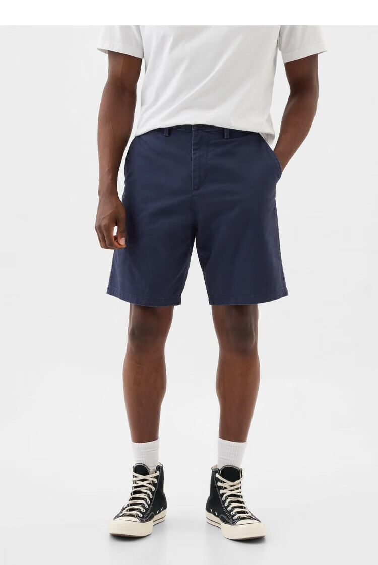 Gap Men's Classic Basic Twill Cotton Mid-Rise Straight Shorts Casual Pants US Version 866125 18