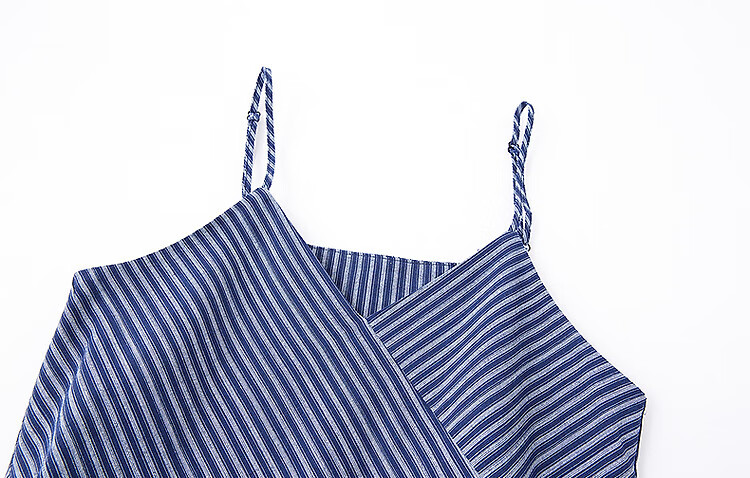 Demana [with Soft Cloud Cotton] Summer Multi-layer Spliced Sleeveless Strap Irregular A-line Women's Dress 11