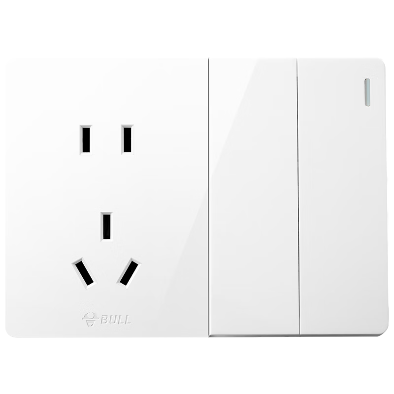 BULL Surface-Mounted Large Panel Switch Socket, G59 Series, Two-Way Single Control Five-Hole Socket, G59E423