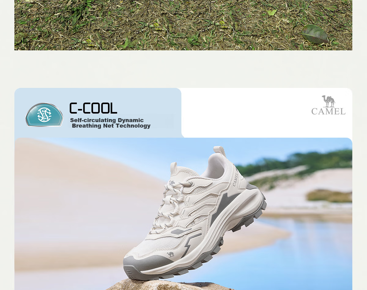CAMEL [Buyu PRO] Outdoor Hiking Shoes for Men And Women, Breathable Casual Shoes, Non-Slip Wear-Resistant Sports Footwear 4