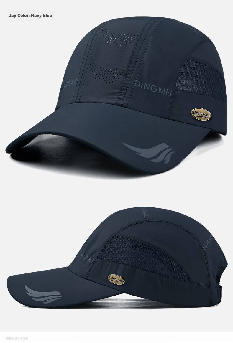 Denssyne Men's Summer High-End Baseball Cap, Lightweight Mesh Breathable Sun Hat, Hiking Cap, Sports Sun Protection Cap 12