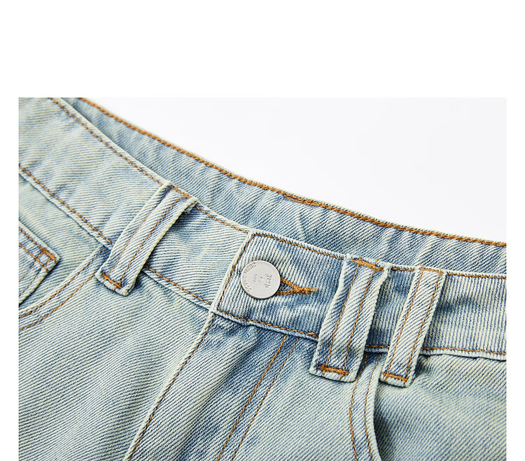 Dme [Vintage Fading Craft] Spring Cotton Soft High-Waisted Wide-Leg Relaxed Fit Women's Jeans for Spring 12