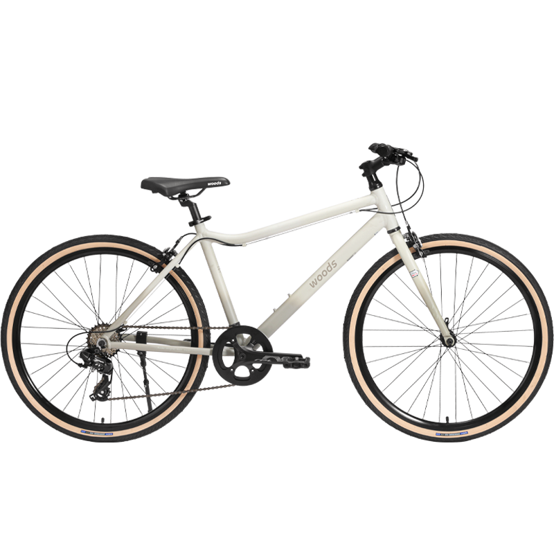 Xiaosenlin Woods Bicycle T100 Aluminum Alloy Commuter 24-Inch Gear-Shifting Lightweight Bike Retro Style for Men And Wome