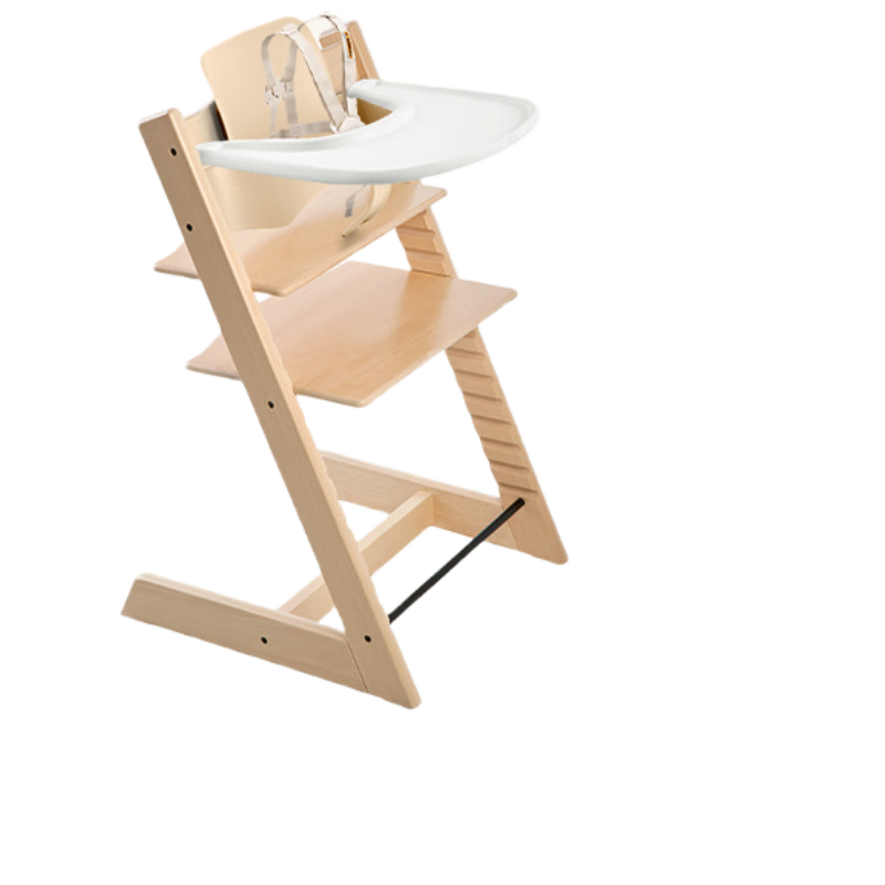 Stokke Growth Chair, Multifunctional Baby High Chair Learning Seat, TT Five-Piece Set with Free Cushion - Natural Color